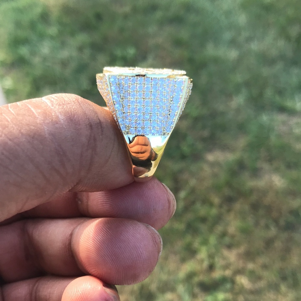 Men’s Large Solid 925 Sterling Silver Finished Wi… - image 4